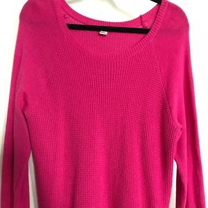 J. Crew Long Sleeve Sweater Pink XL